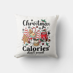 Cojín Decorativo Calorías de navidades no cuentan