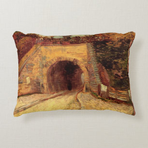 Cojín Decorativo Calzada con viaducto de paso inferior por Vincent