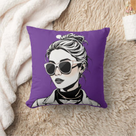 Cojín Decorativo Camaradas de mujeres - ¡Corriendo el mundo, estilo