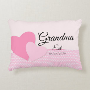 Cojín Decorativo Cambiar cualquier texto Abuela es la abuela Rosa