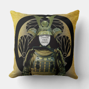 Cojín Decorativo Cambiar tu foto, Samurai Helmet