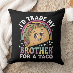 Cojín Decorativo Cambiaría a mi hermano por un taco Cinco De Mayo