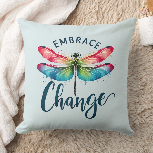 Cojín Decorativo Cambio de embrión - Dragonfly artístico (Manta)