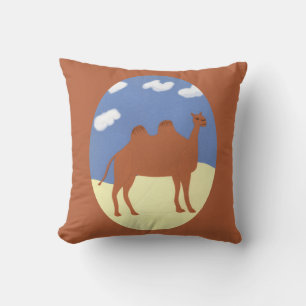 Cojín Decorativo Camel Whimsical en dunas del desierto