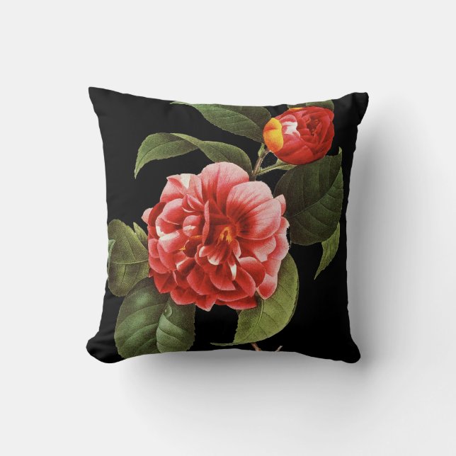 Cojín Decorativo Camelia roja, 1833 (Anverso)