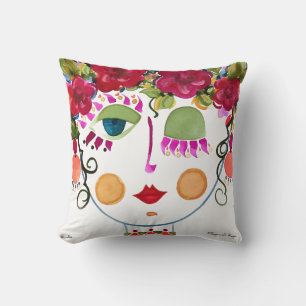 Cojín Decorativo Camellia - Chica gitano Algodón