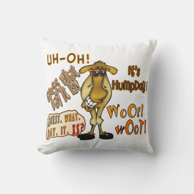 Cojín Decorativo Camello de Hump Day (Anverso)