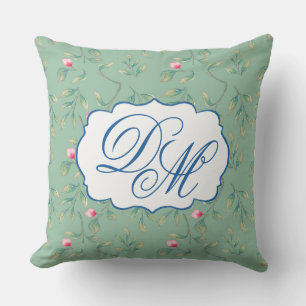 Cojín Decorativo Cameo Green Wedding Keepsake Throw Pillow