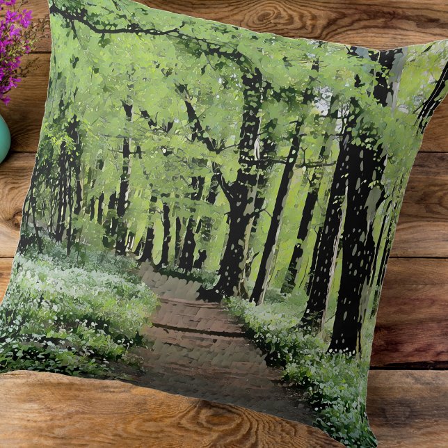 Cojín Decorativo "camina por el bosque (Subido por el creador)