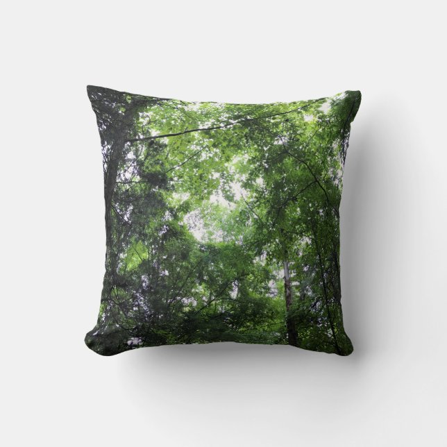 Cojín Decorativo Caminando por el bosque, Chester, Carolina del Sur (Anverso)