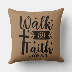 Cojín Decorativo Caminar por Faith 2 Corinthians 5:7