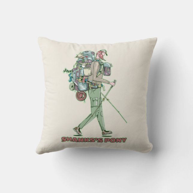 Cojín Decorativo Caminata divertida de Shanks (Reverso)