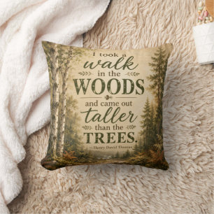 Cojín Decorativo Caminé por el bosque Rústico
