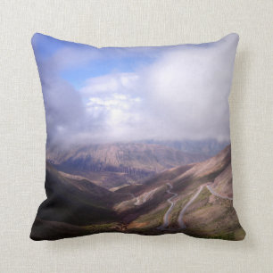Cojín Decorativo Camino de la serpentina de la montaña de Salta con
