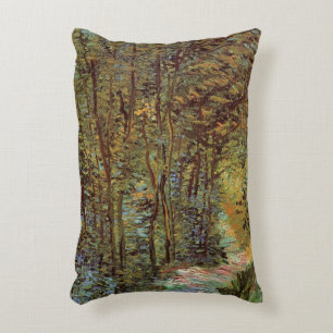 Cojín Decorativo Camino en el bosque de Vincent van Gogh