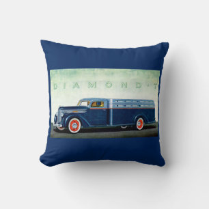 Cojín Decorativo Camión azul Diamond T 1937