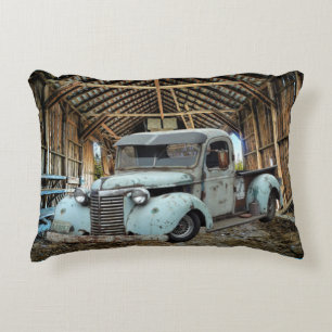 Cojín Decorativo Camión azul vintage Rustic Barn