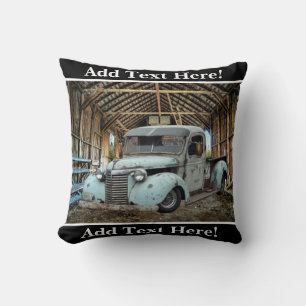 Cojín Decorativo Camión azul vintage Rustic Barn