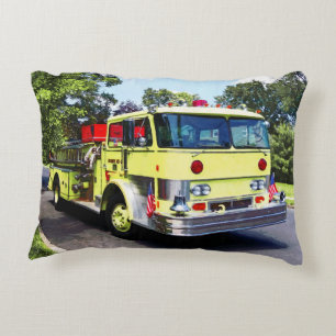 Cojín Decorativo Camión de bomberos amarillo