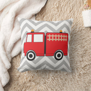 Cojín Decorativo Camión de bomberos rojo
