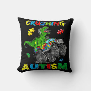 Cojín Decorativo Camión monstruo aplastando autismo australiano Sen