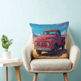 Cojín Decorativo Camioneta Americana Clásica 