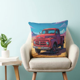 Cojín Decorativo Camioneta Americana Clásica 