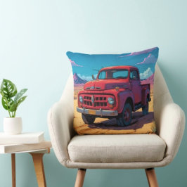 Cojín Decorativo Camioneta Americana Clásica 