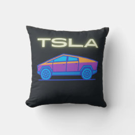 Cojín Decorativo Camioneta Eléctrica Futurista | Inspirada en Cyber