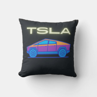 Cojín Decorativo Camioneta Eléctrica Futurista | Inspirada en Cyber