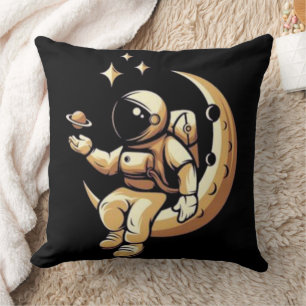 Cojín Decorativo Camisa astronauta, planetas divertidos, hombre esp