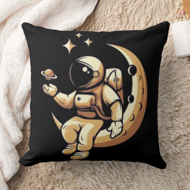 Cojín Decorativo Camisa astronauta, planetas divertidos, hombre esp (Manta)