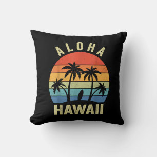 Cojín Decorativo Camisa de la isla hawaiana Aloha Hawaii Playa de p
