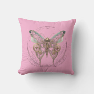 Cojín Decorativo Camisas de mariposa Steampunk
