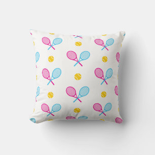 Cojín Decorativo Camisas de tenis cruzadas Pastel blanco