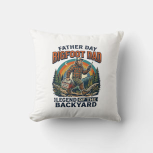 Cojín Decorativo Camiseta Bigfoot Papá Día del Padre Snacks Héroe D