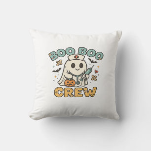 Cojín Decorativo Camiseta Boo Boo Crew � Enfermera de Halloween Fan