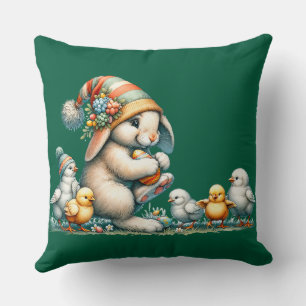 Cojín Decorativo Camiseta CONEJO FELIZ PASCUA