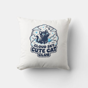 Cojín Decorativo Camiseta de arte para amantes de gatos lindos en c