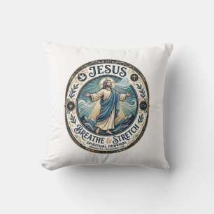 Cojín Decorativo Camiseta de bienestar del movimiento suave de Jesú