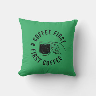 Cojín Decorativo camiseta de café de primera