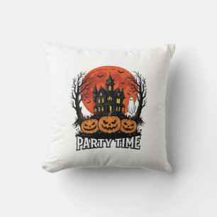 Cojín Decorativo Camiseta de calabaza fantasma de la época de la fi