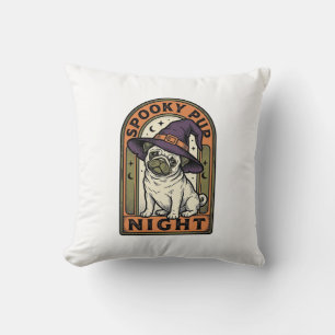 Cojín Decorativo Camiseta de diseño de grabado vintage de perro bru