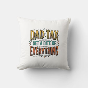 Cojín Decorativo Camiseta de diseño de grabado vintage Funny Dad Ta