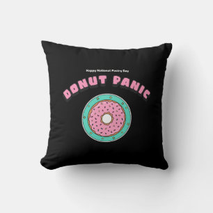Cojín Decorativo Camiseta de Doughnut Panic