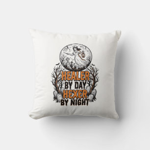 Cojín Decorativo Camiseta de Enfermera de Halloween Grabado Vintage