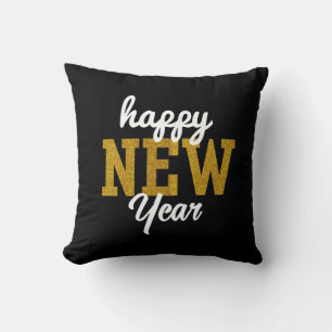 Cojín Decorativo Camiseta de Feliz Año Nuevo