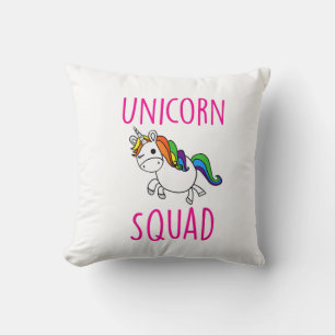 Cojín Decorativo Camiseta de fiesta de unicornios divertidos lindos
