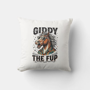 Cojín Decorativo Camiseta de grabado vintage divertida The Fup Hors