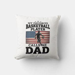 Cojín Decorativo Camiseta de grabado vintage patriótica para papá d